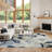 Megan 7'10" x 9'10" Grey Navy Tropical Rug-1880375344-1886520071