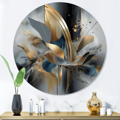 Abstract Metal Wall Art, Soft Color Marble Modern Decor - Soft Colors Marble Abstract II