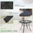 5 Piece Patio Dining Set, Outdoor Dining Table And Chairs Set For 4, 4 PVC-coated polyester Chairs, 1 Iron Round Table With Adjustable Umbrella Hole, Patio Furniture Set For Deck, Backyard, Lawn, Poolside-109691562