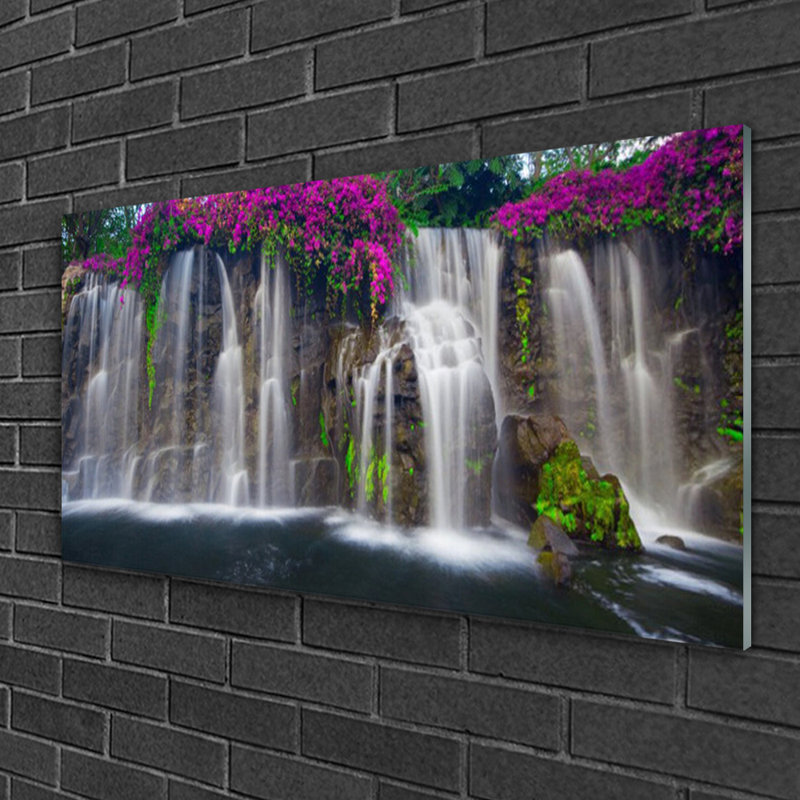 Nature Waterfall - No Frame Print on Glass