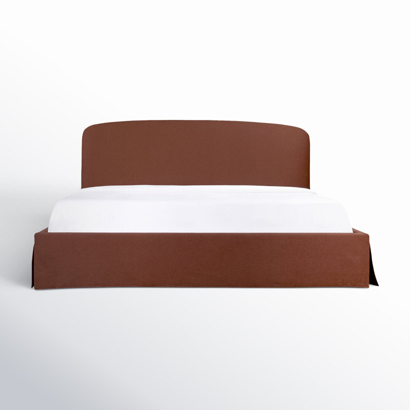 Windcrest Upholstered Platform Storage Bed, King, Tan