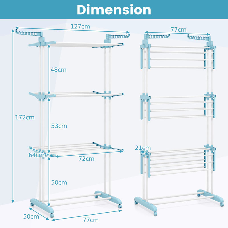 Foldable Freestanding Drying Rack