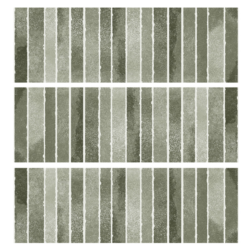 Colorido Ceramic 4" x 12" Wall Tile - 33 Pieces (10.76 Sq. Ft.), Dark Green