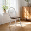 Dining Side Chiars Set Of 2 With Wooden Frame And Slat Back