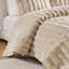 Ensemble d'édredon côtelé en fausse fourrure Ultrasoft-120251909-120251907