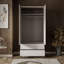 2 Door Manufactured Wood Wardrobe-1072374367