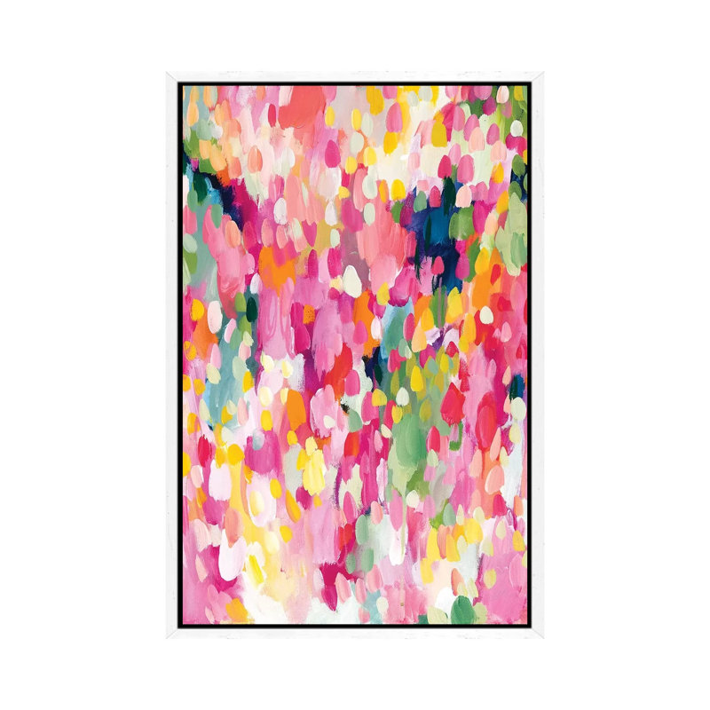 The Way You Make Me Feel by Amira Rahim - Painting on Canvas, 66.04 cm H x 45.72 cm W, White Framed