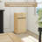 Restaurant Trash Can Cabinet With Tray Holder,40 Gallon Wooden Garbage Can-109555003