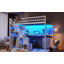 Lit mezzanine avec deux commodes de rangement, bureau et bande lumineuse-1114717360-1114717361