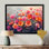 Rose et orange, champ de fleurs et bouton d'or