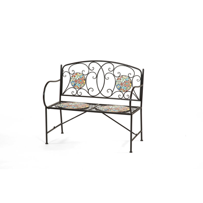 Floral Fiesta Mosaic Bench 2 Seat