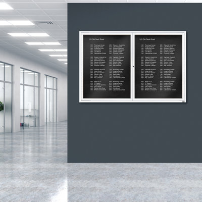 Tableau d'affichage mural fermé pour armoire d'annuaire