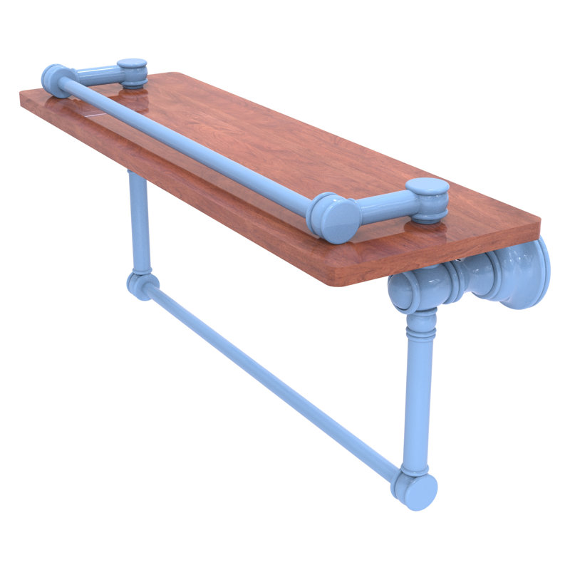 Tablette flottante avec barre à serviettes Carolina, Bleu troll plat