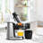 Horizontal Slow Juicer  - Transparent & Detachable Parts - Reverse Function - Includes Juice Pitcher & Pulp Bin, 150 Watts