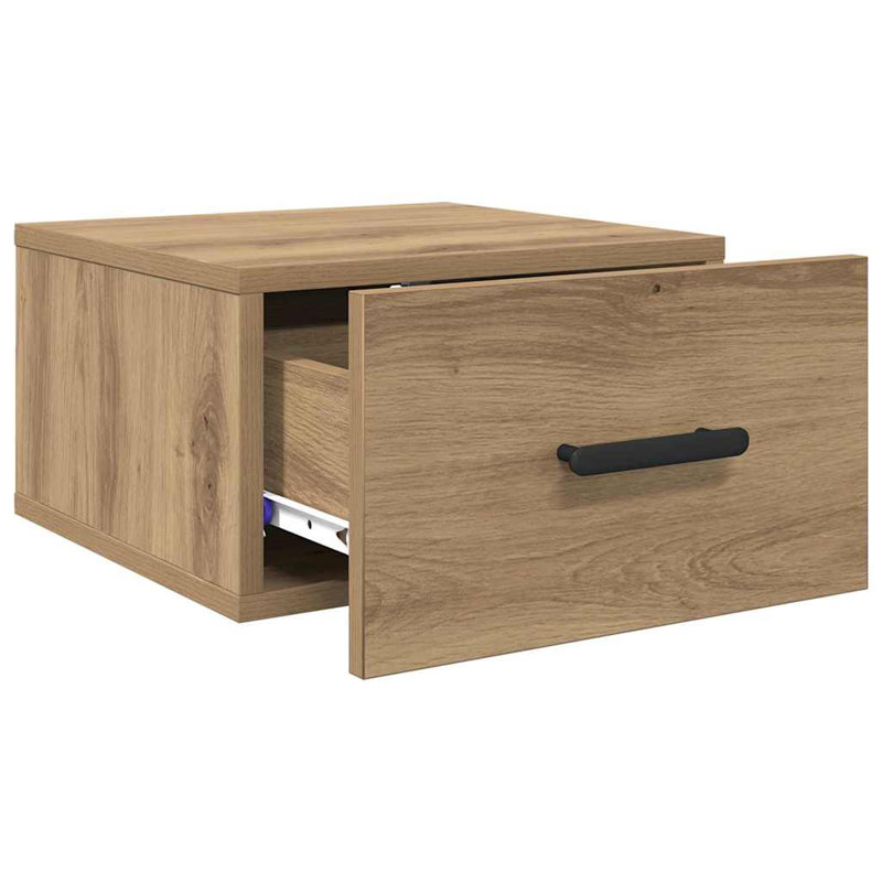 Bedside Cabinet 35 X 35 X 20 Cm Engineered Wood, Artisan Oak