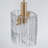 5-Light Clear Glass Linear Kitchen Island Pendant
