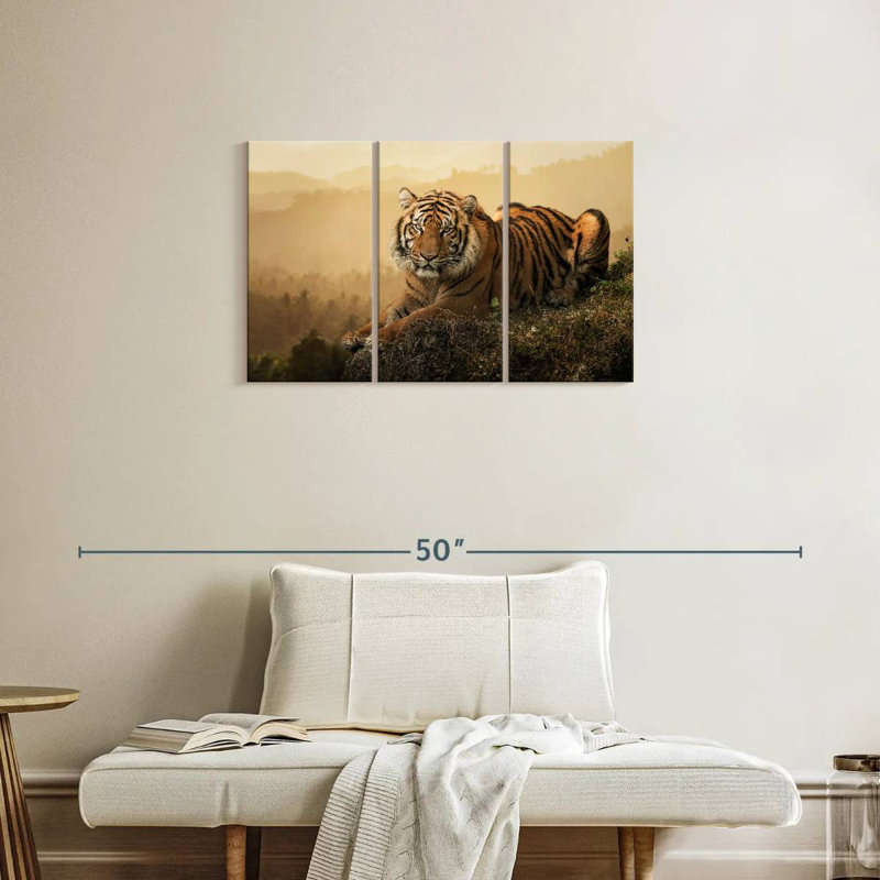 Brampt Fierce Sumatran Tiger, 20" H x 33" W