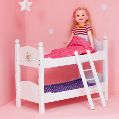 Olivia's Little World 18" Doll Wooden Convertible Bunk Bed