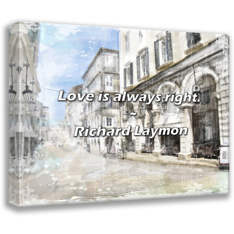 Richard Laymon Citation: «Love is toujours raison., H 15 po x l 18 po