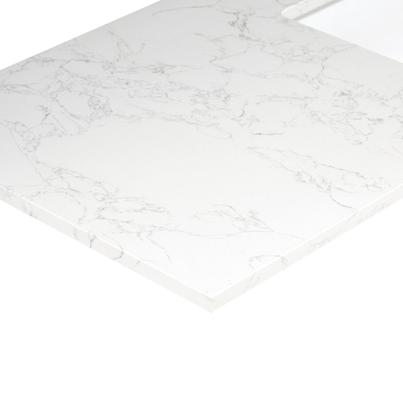 Ceres 31" White Engineered Stone Vanity Top with Undermount Sink