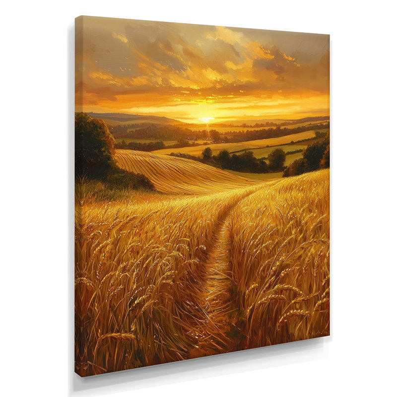 Hindsboro - paysages, impressions sur toile, H 32 po x l 16 po, Toile tendue, Ne s’applique pas