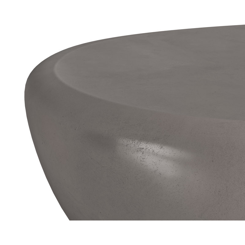 TABLE DE CAFÉ Mikaiah - Gris, Gris, Grand