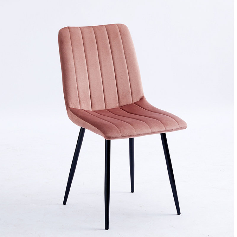 Ashlee Upholstered Dining Chair, Pink