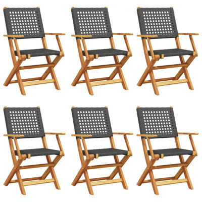 9-3 Arms Included Set of 6 Folding Chair