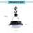 2'' Battery Powered Integrated LED Outdoor Hanging Light