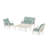 Chinoiserie 4 - Person Outdoor Seating Group with Cushions-96261092-96261093