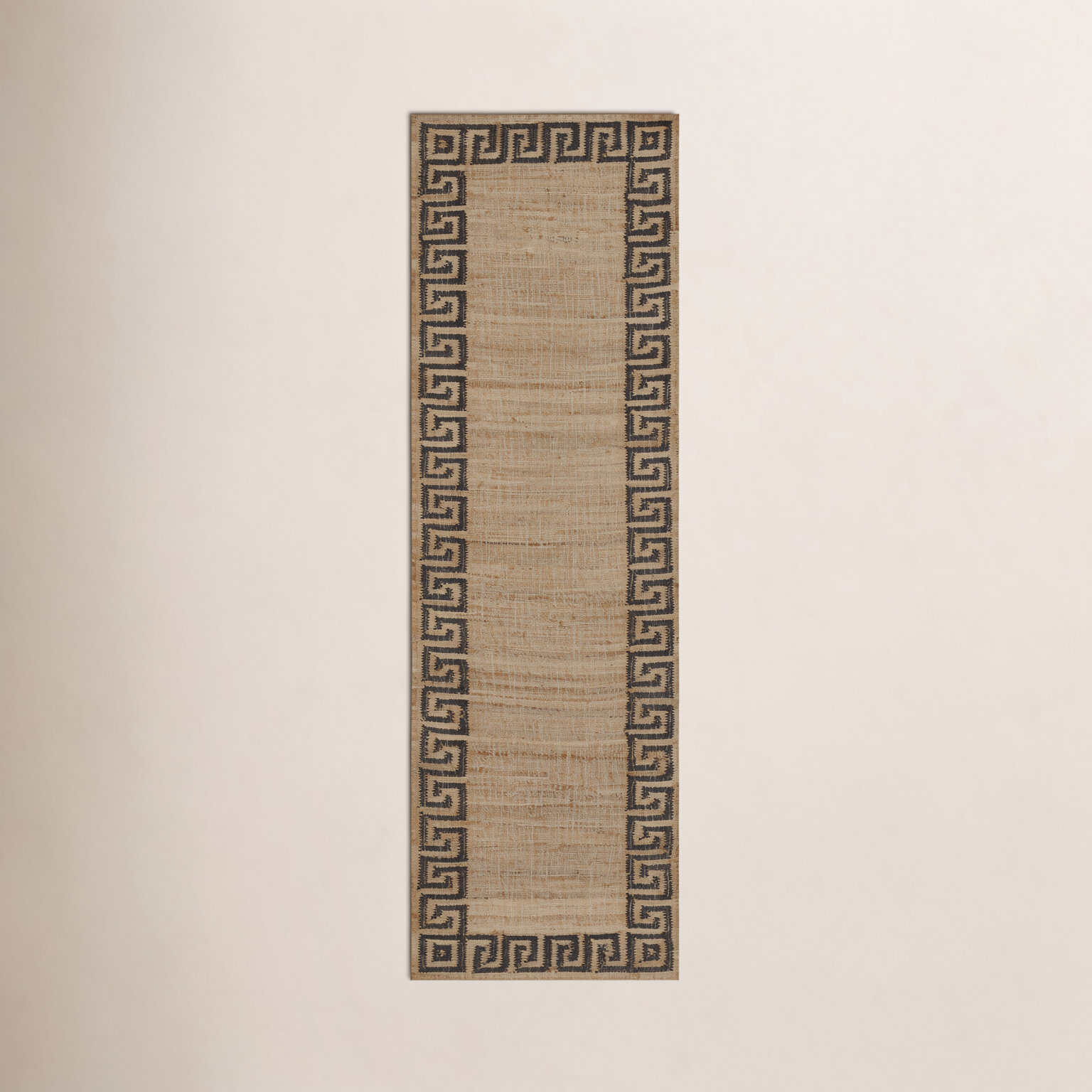 Orchard Brown Hand-Woven Geometric Jute Rug, Runner 2'3" x 8'