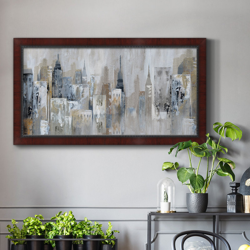 Bay City Reflection - Reproduction de photo sur toile, H 25 po x l 45 po x P 1 po