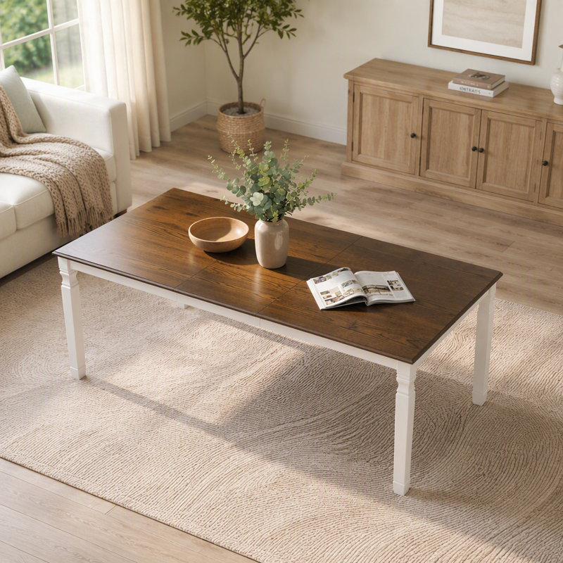 Dining Table, Beige et brun