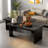 Modern Rectangle Coffee Table Set With Modular L-shape Design-1553082770