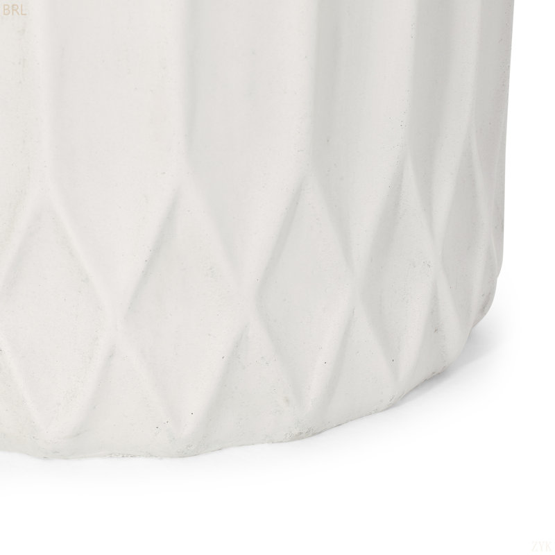 Urne à fleurs avec motif géométrique pour un décor extérieur chic, H 12,75 po x l 12,75 po x P 12,75 po