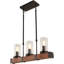Luminaire suspendu cylindrique pour îlot de cuisine 7 lumières Nastya