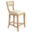 Embla Upholstered Stool with Solid Wood Frame-73347613