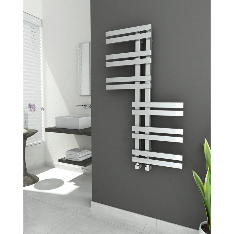 Hemington Designer Towel Rail Heated Towel Rails, Silver/Chrome