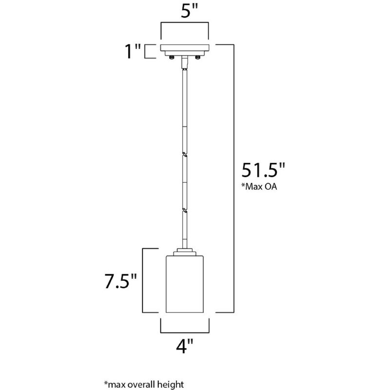 Vikenti 1 - Light Single Pendant, Satin Nickel