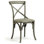 Parisienne Cafe Solid Wood Cross Back Side Chair