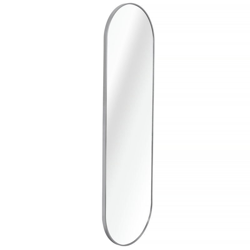 Miroir de salle de bain ou miroir de salle de bain argenté 63 X 20IN, Argent, 63 po x 20 po, Ovale