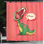 Ensemble de rideau de douche et de crochets dinosaur-44325438