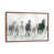 Classic Brown Wood Framed Canvas