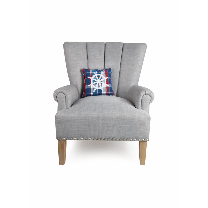 Coussin décoratif en coton brodé pique-nique