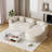 Boneless Curved L-Shaped Sectional Sofa With Chaise Lounge, No Assembly Required-1950837466-1950837464