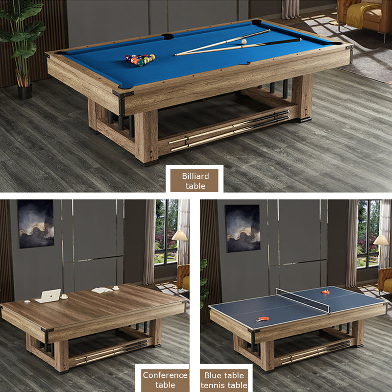 Table multi-jeux 83,86 po, H 31,89 po x l 83,86 po x P 48,03 po, Bleu