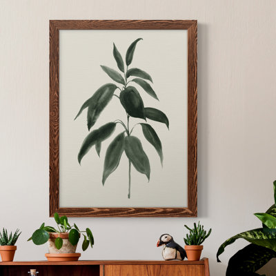 «Soft Greenery II», peinture sur toile encadrée