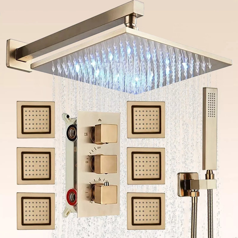 Complete Shower System with Rough in-Valve