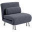 Romer Folding 5 Position Convertible Sleeper Chair Charcoal Grey-355134050