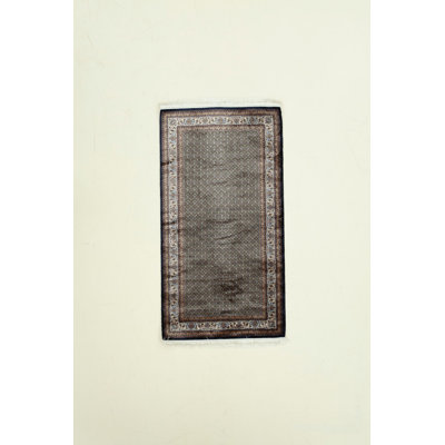 Tapis traditionnel touffeté à la main 2 pi 7 po x 4 pi 11 po